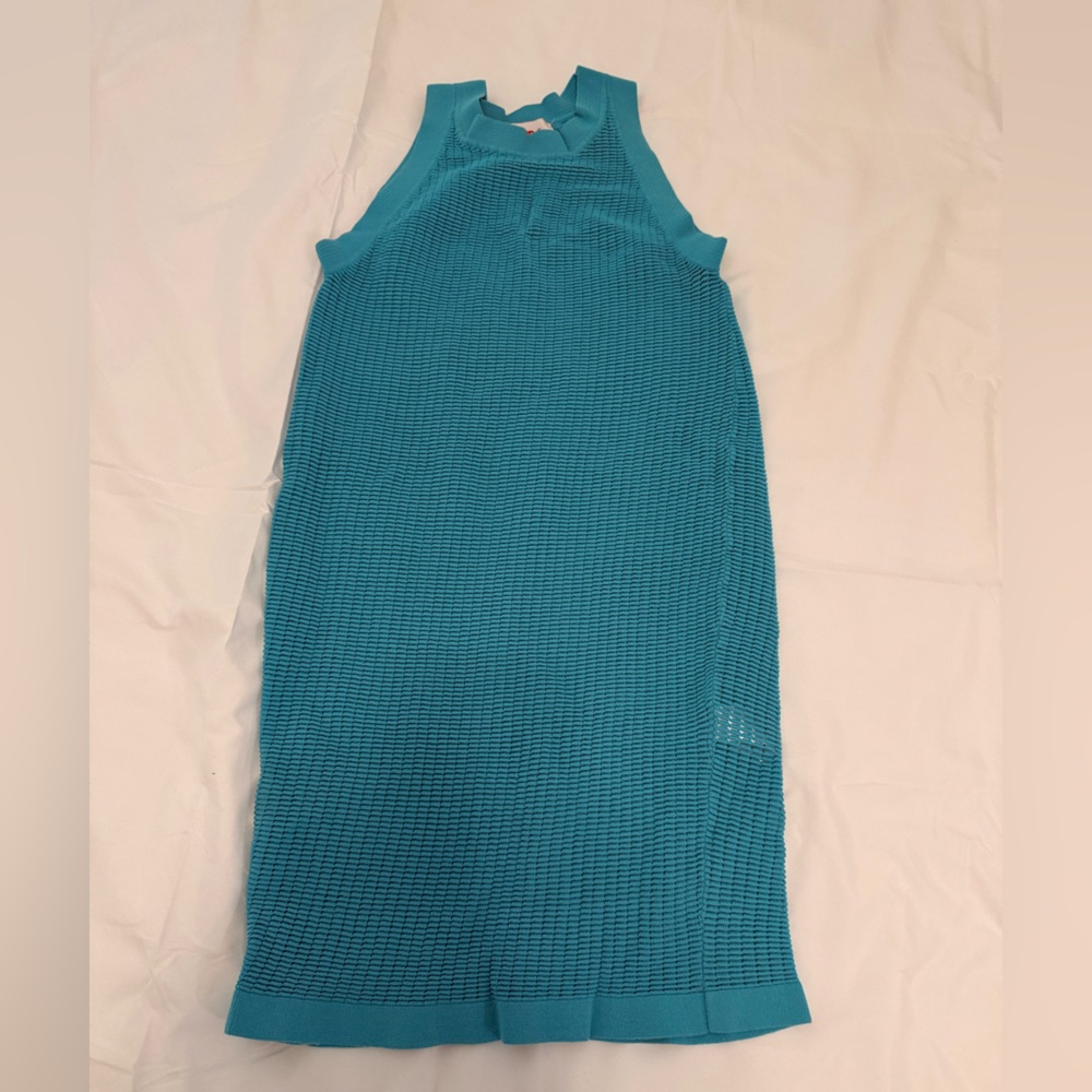 Sleeveless Knit Midi Dress - Teal